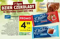 Intermarche Czekolada mocno mleczna z orzechami laskowymi E. Wedel oferta