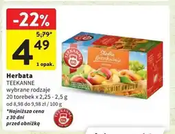 Intermarche Herbata słodka brzoskwinia Teekanne oferta