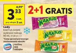 Intermarche Lody shake cytryna-truskawka Nestle Kaktus oferta