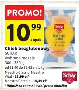 Intermarche Chleb wieloziarnisty bezglutenowy maestro vital Schar oferta