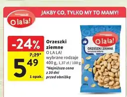 Intermarche Orzechy ziemne smażone solone Intermarche O La La! oferta