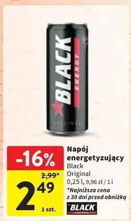 Intermarche Napój energetyczny classic Black Energy oferta