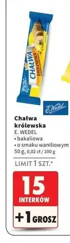 Intermarche Chałwa królewska waniliowa E. Wedel oferta