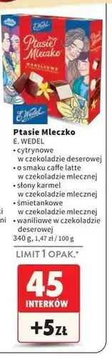 Intermarche Czekoladki cytrynowe E. Wedel Ptasie Mleczko oferta