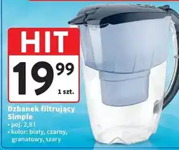 Intermarche Dzbanek filtrujący simple 2.8 l niebieski Aquaphor oferta