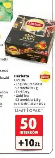 Intermarche Herbata Lipton Brilliant Gold Tea oferta