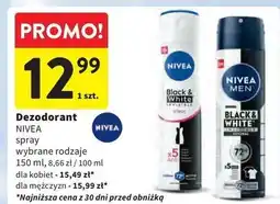 Intermarche Antyperspirant original Nivea Men Invisible Black & White oferta