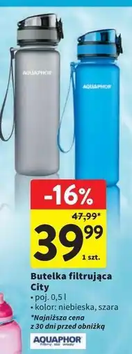 Intermarche Butelka filtrująca city 500 ml szara Aquaphor oferta