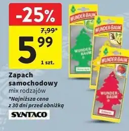 Intermarche Zapach samochodowy vanilia Wunder-Baum oferta