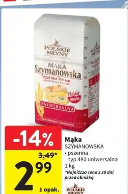 Intermarche Mąka szymanowska uniwersalna pszenna typ 480 Polskie Młyny oferta