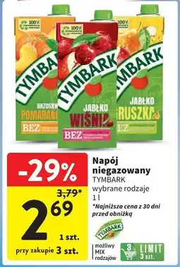 Intermarche Napój pomarańcza-brzoskwinia Tymbark oferta