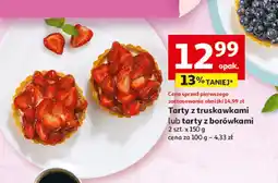 Auchan Tarta mała z truskawkami oferta