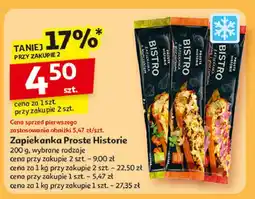 Auchan Zapiekanka z szynką i pieczarkami Iglotex Proste Historie Bistro oferta