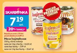 Auchan Masa kajmak kakaowy Gostyń oferta