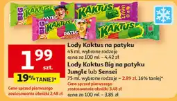 Auchan Lód patec sensei Nestle Kaktus oferta