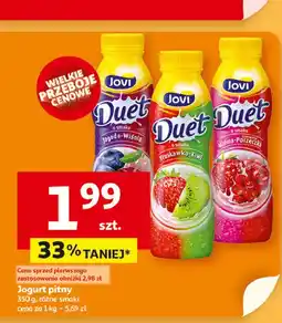 Auchan Jogurt malina - czerwona porzeczka Jovi Duet oferta