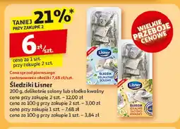 Auchan Śledzik delikatnie słodko kwaśny Lisner oferta