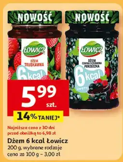 Auchan Dżem czarna porzeczka 6kcal Łowicz oferta