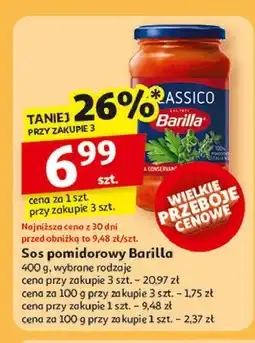 Auchan Sos classico Barilla oferta