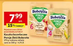 Auchan Kaszka bezmleczna ryżowa banan Bobovita Porcja Zbóż oferta