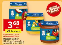 Auchan Deserek krem z jabłek i jagód Gerber oferta
