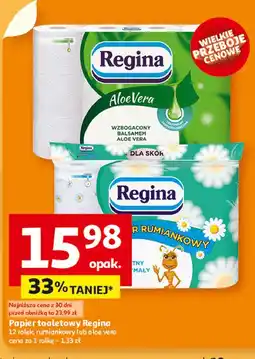 Auchan Papier toaletowy aloe vera Regina oferta