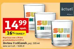 Auchan Zestaw szklanek 320 ml Actuel oferta