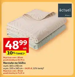Auchan Narzuta na łóżko 240 x 220 cm Actuel oferta
