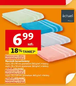 Auchan Ręcznik bawełniany 70 x 130 cm Actuel oferta
