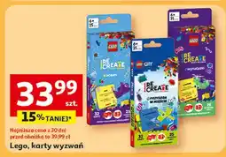 Auchan Karty wyzwań recreate wynalazki Lego oferta