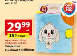 Auchan Książęczka pluszowy królik One Two Fun oferta