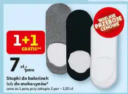 Auchan Stopki męskie do mokasyn oferta