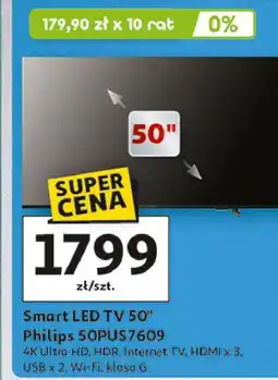 Auchan Telewizor 50'' 50pus7609 Philips oferta