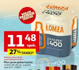 Auchan Piwo Łomża Jasne Pełne oferta