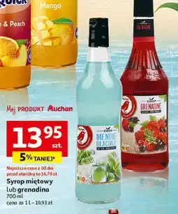 Auchan Syroo miętowy Auchan oferta