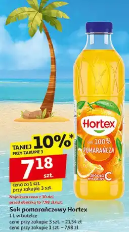 Auchan Sok pomarańczowy Hortex oferta