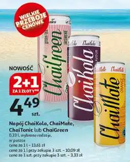 Auchan Napój green tea peach Chaigreen oferta