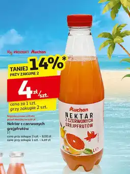 Auchan Nektar z czerwonych grejpfrutów Auchan oferta