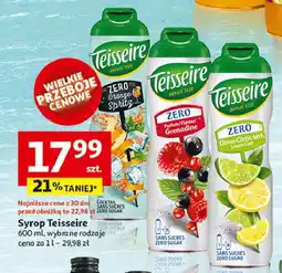 Auchan Syrop citron zero cukru Teisseire oferta