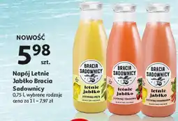 Auchan Sok letnie jabłko z cytryną i rabarbarem Bracia Sadownicy oferta