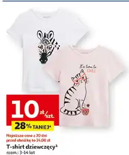 Auchan T-shirt dziewczęcy 3-14 lat oferta