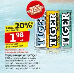 Auchan Napój max mango +50% more caffeine Tiger Energy Drink oferta