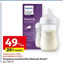 Auchan Butelka natural 260 ml Philips Avent oferta