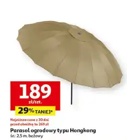 Auchan Parasol hongkong beżowy 2.5 m oferta