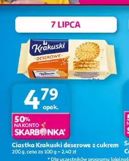Auchan Ciastka deserowe Krakuski oferta