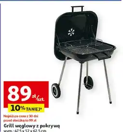 Auchan Grill węglowy z pokrywą oferta