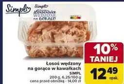 Carrefour Łosoś kawałek wędzony na gorąco Simpl oferta