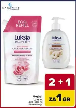 Carrefour Mydło w płynie cotton milk & provitamin b5 Luksja Creamy Soft oferta