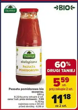 Carrefour Passata pomidorowa Ekowital oferta