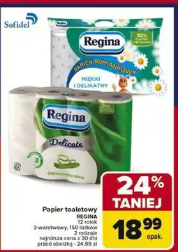 Carrefour Papier toaletowy rumiankowy Regina oferta